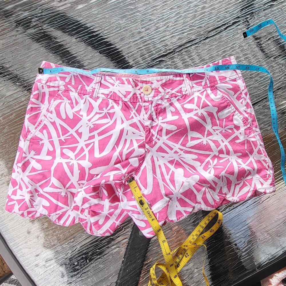 Lilly Pulitzer Womens Shorts Size 8 Pink & White